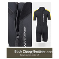 Kids 2mm Back Zip Shorty Wetsuit Swimsuits ชุดว่ายน้ำความร้อน